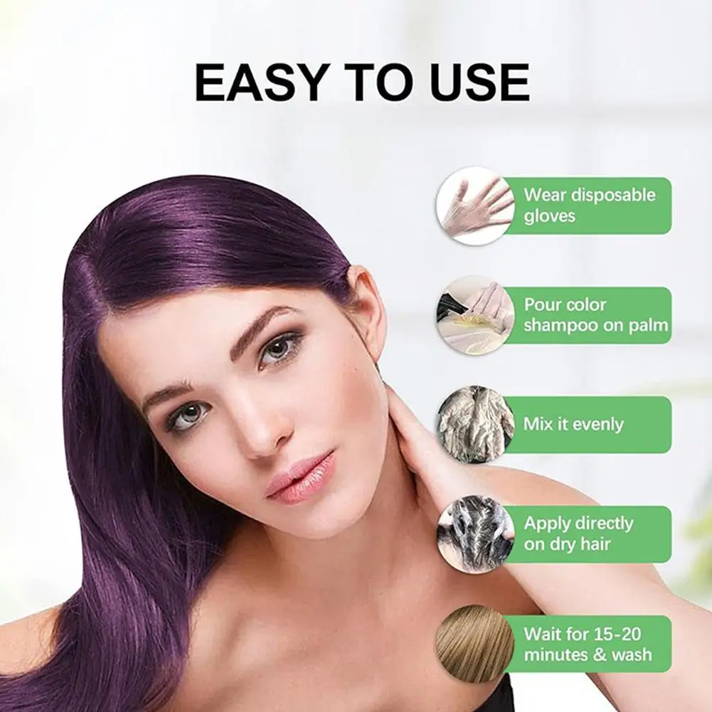200ml Hair Dye Shampoo, Fast C - đánh giá và giá Hair Care Natural Ingredients