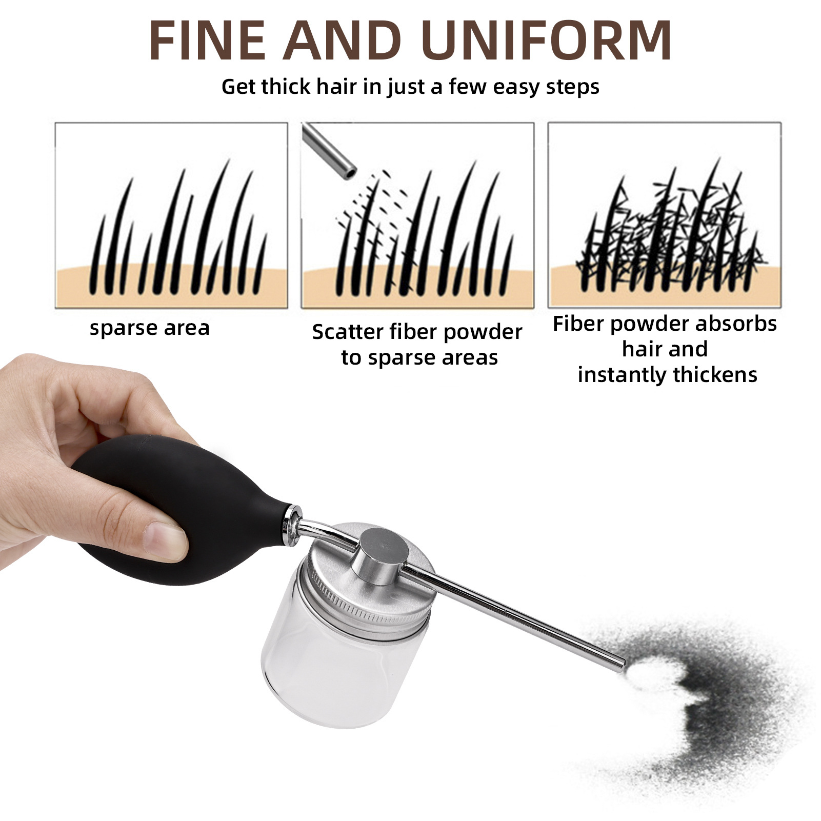 Refillable Barber Powder Spray - đánh giá và giá Hair Care Products